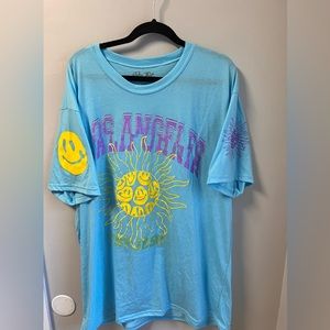 Blue plus size shirt